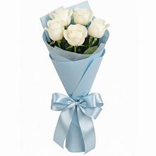 Букет 5 Белых роз Проуд в Кинешме