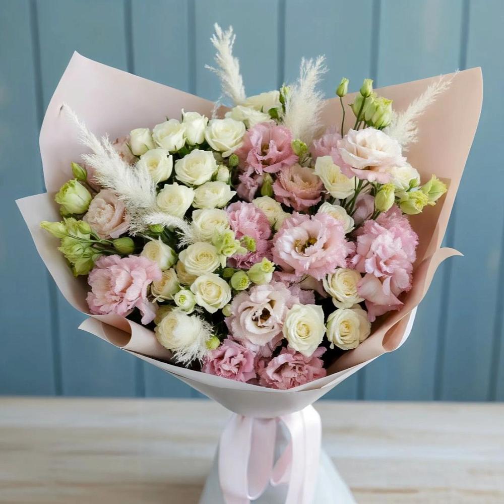 Букет цветов из: Альстромерии и Розы в Кинешме