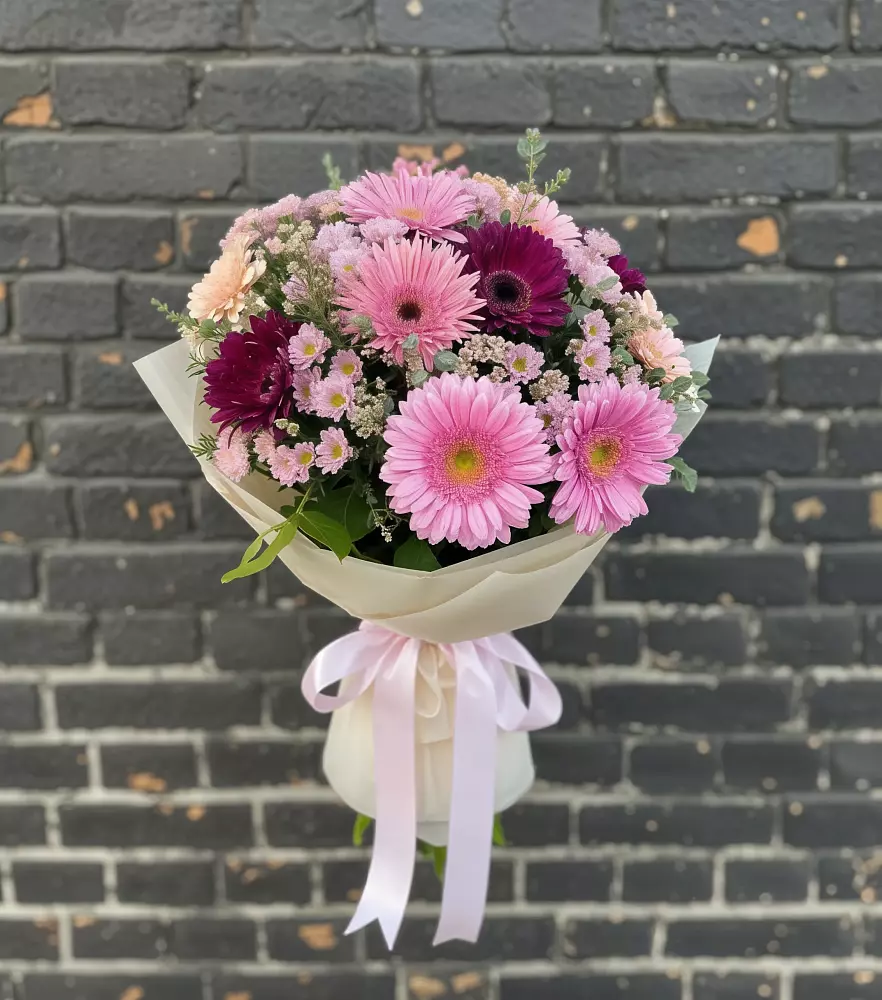 Букет цветов из: Герберы и Хризантемы в Кинешме