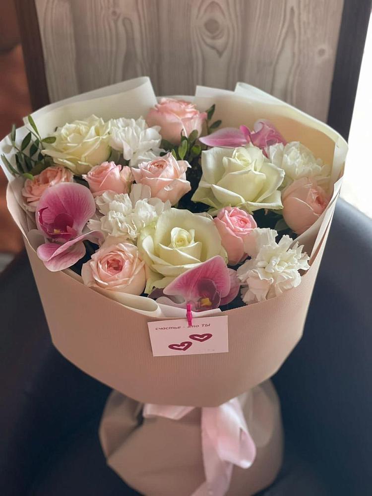 Букет цветов из: Орхидеи, Розы и Гвоздики в Кинешме