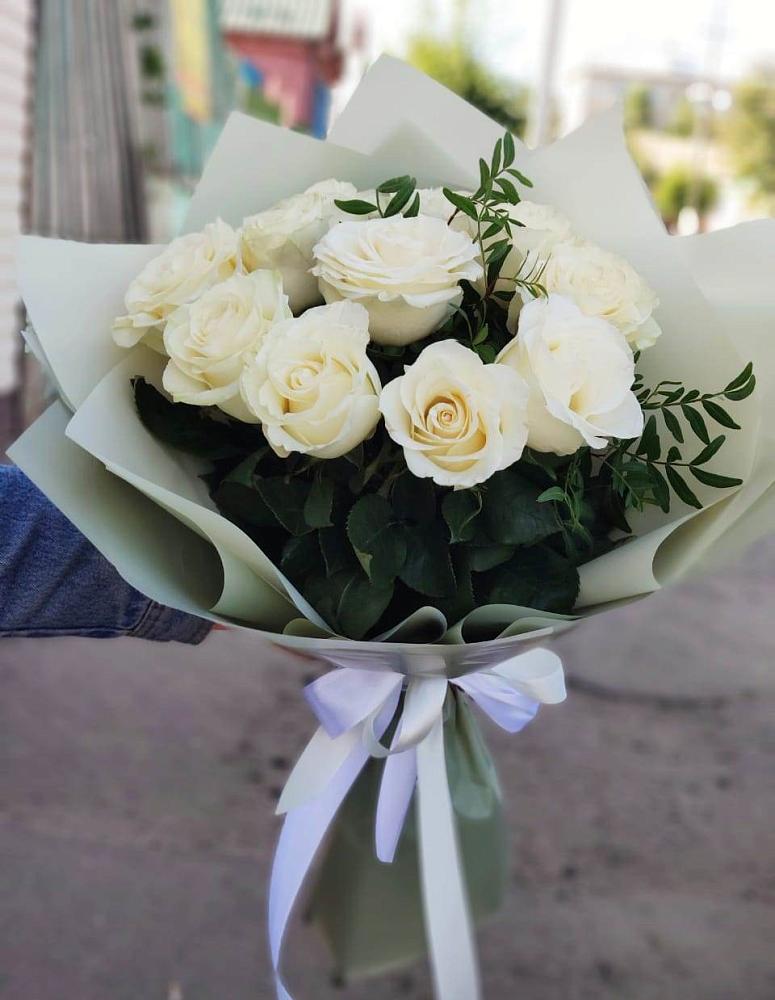 Букет Белые розы Проуд в Кинешме