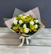 Букет цветов из:  Орхидеи и Розы в Кинешме