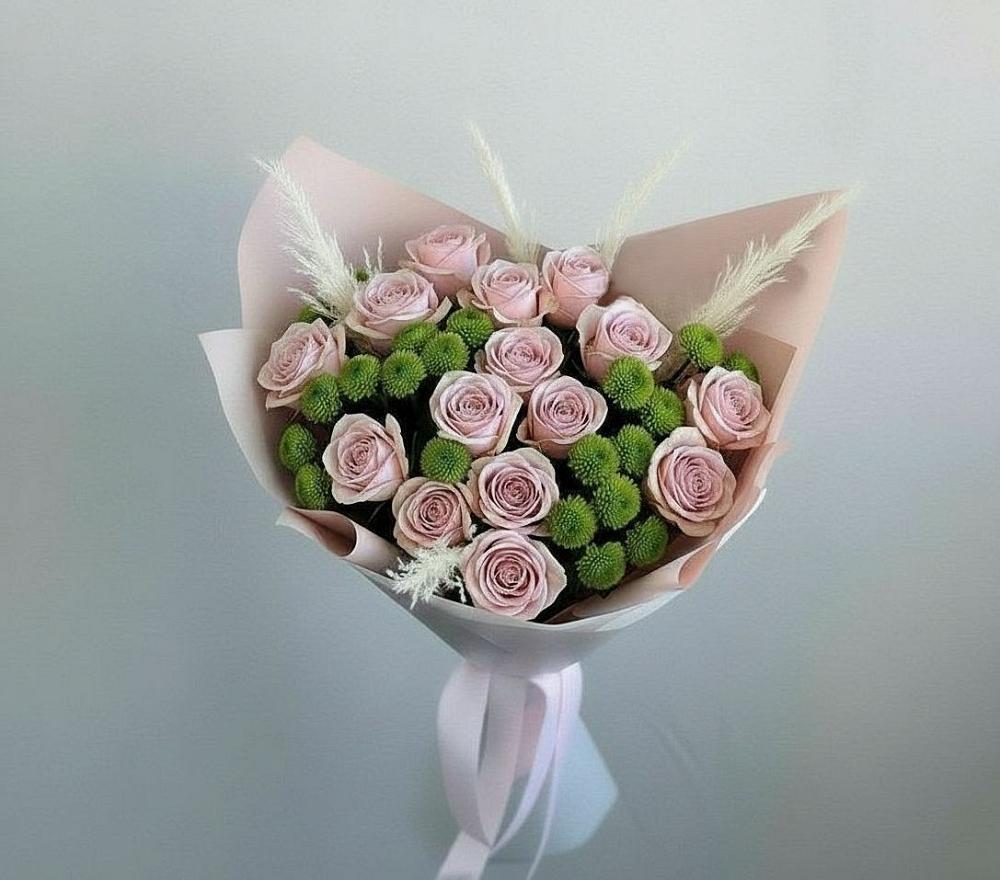 Букет цветов из: Розы и Хризантемы в Кинешме