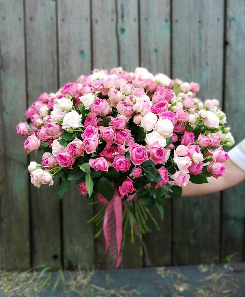 Букет Розовые кустовые розы Натали и Лав Лидия в Кинешме