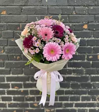 Букет цветов из:  Герберы и Хризантемы в Кинешме