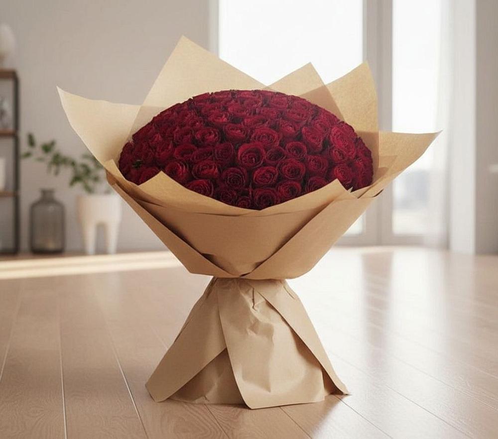 Букет 101 Красная роза в Кинешме