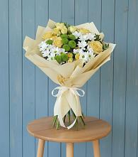 Букет цветов из:  Хризантемы и Розы #REPLACE_PRED# Кинешме