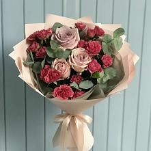Букет цветов из:  Гвоздики и Розы в Кинешме