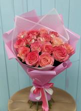 Букет 15 Розовых роз Равель в Кинешме