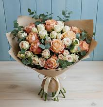 Букет цветов из:  Альстромерии и Розы в Кинешме